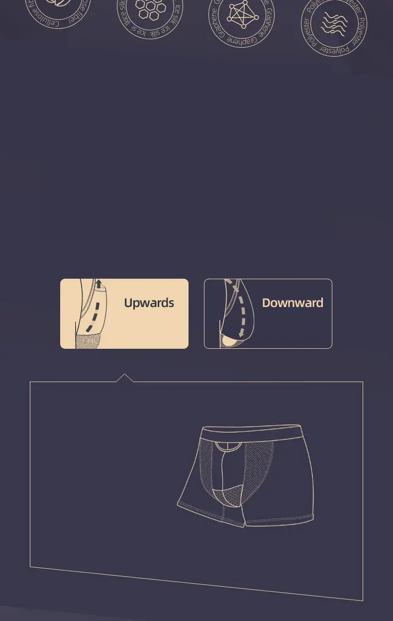 Männer Boxer Shorts Push Up Unterwäsche Modal Pantie Mann Atmungsaktive Magnetische Eis Seide Bullet Separation Pouch Unterhose Cueca