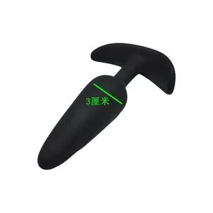 Anal Plug T-Shaped 3 Laki Soft Silicone Anal Butt Plug Stimulator Anal Sex Toys para sa Lalaki/Babae Prostate Massager Trainer