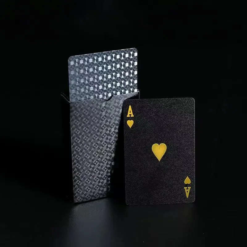 Kartu Bermain Plastik Tahan Air - Permainan Kartu Ajaib Profesional Dek Poker Warna Kreatif untuk Koleksi Permainan Papan Pesta