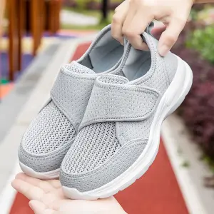 Pánská ortopedie Široké nohy Oteklé Chůze Ležérní Tenisky Unisex Thumb Eversion Nastavitelné Měkké Pohodlné Boty pro diabetiky