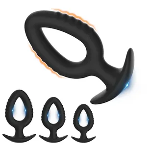 3 Sukat Anal Plug Soft Silicone Anal Dildo Dilator Sex Toys para sa Babae Dilating Butt Plug Erotic Stimulator Male Prostate Massager