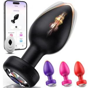 Vibrating Silicone Anal Plug Adult Sex Toy With 10 Vibration Modes Male Toy Game Prostate Massager Remote Control Or App Aode