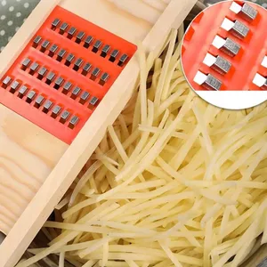 Wooden Multifunctional Vegetable Cutter Carrot Hand-held Food Grater Peeler Cheese Slicer Kitchen Tools Cucumber Potato Cutter