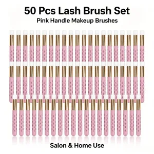 50Pcs Professional Soft Lash Extension Shampoo Brushes Deep Cleansing Eyelash Eyebrow Nose Peel Care Salon Beauty Supplies Tools